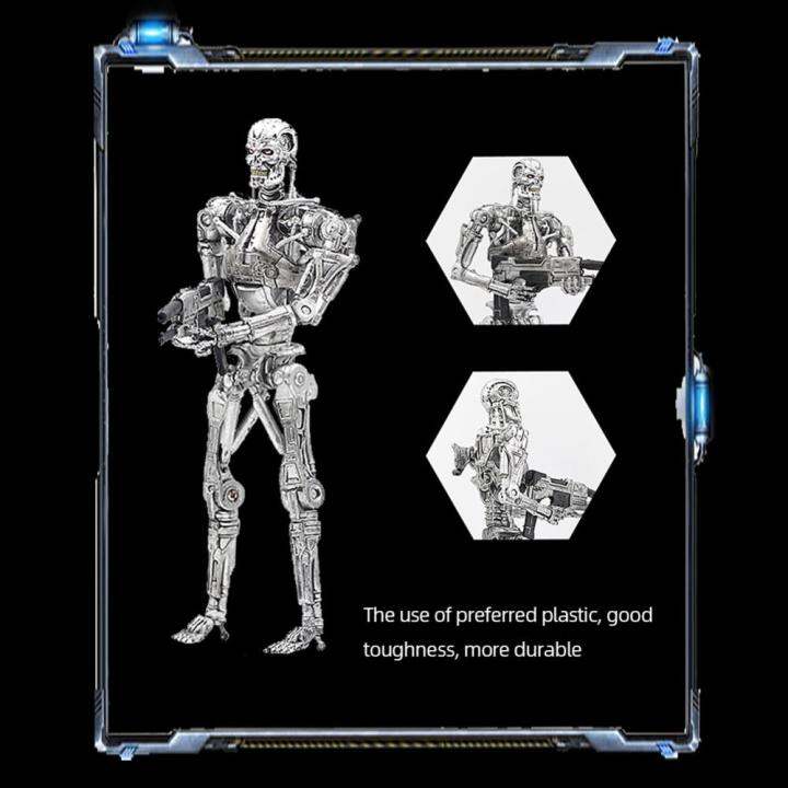 the-terminator-t-800-endoskeleton-7ข้อต่อเลื่อนได้ของเล่นโมเดลที่เป็นตุ๊กตาขยับแขนขาได้ของสะสมโมเดลพีวีซี