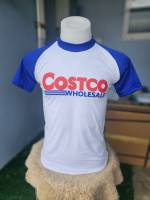 เสื้อยืดผ้าบางวินเทจแขนสโลป(คอฟิต)/COSTCO