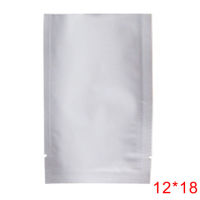 【♘COD Free Cas♘】 qi225 100ชิ้นซิปยาขอบสุญญากาศอลูมิเนียมฟอยล์สีเงินซอง Mylar ถุงที่เก็บอาหารอเนกประสงค์ไซส์สำหรับเลือก20ชิ้น