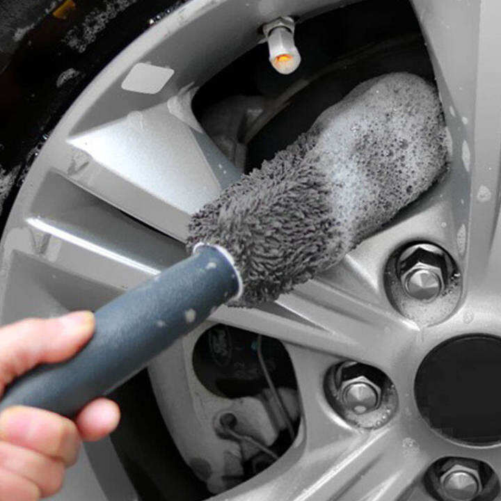 Car Detailing Wheel Brush Dashboard Rim Wet and Dry Cleaning Tool ...