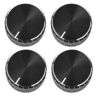 4X Black Aluminum Volume Control Amplifier Knob Wheel