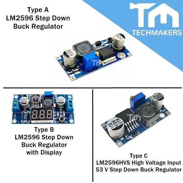 LM2596 2596 DC-DC Step-Down Buck Converter Adjustable Adjust Variable