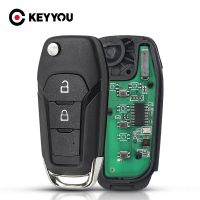 KEYYOU เทอร์โบสำหรับรถฟอร์ด F150 2015-2018ชิป ID49 2ปุ่มกุญแจรถยนต์รีโมท EB3T-15K601-BA PCF7945P 433Mhz