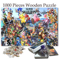 Super Smash Bros 1000ชิ้นตัวต่อจิกซอว์การ์ตูนอะนิเมะปริศนาพัฒนาสมองเด็กของเล่นเพื่อการศึกษา