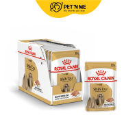 Royal Canin โรยัล คานิน อาหารเปียก แบบเพาช์ สำหรับสุนัขโตสายพันธุ์ชิสุ