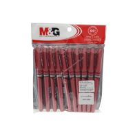 ปากกาเจล M&amp;G No.AGP-13604 สีแดง 1 ถุง มี 10 ชิ้น : 32000214