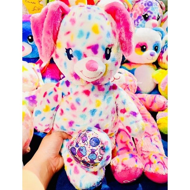 ตุ๊กตาหมีบิ้วอะแบร์-ลายขนม-สีน่ารัก-candy-paws-build-a-bear-สินค้ามือสองสภาพดีนำเข้าจากอเมริกา