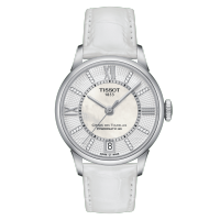 Tissot Chemin des Tourelles Powermatic 80 Lady ทิสโซต์  เชอแมง พาวเวอร์เมติค 80 เลดี้ T0992071611600 สีขาวมุก นาฬิกาผู้หญิง