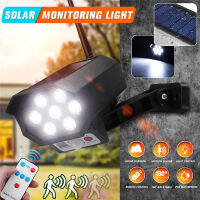 Wall Light Remote Camera Light LED Solar Control Sensor Simulation Street Light Garden Light