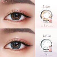 ? มีค่าสายตา ? Rozelens Lollita Gray Brown  ?  บิ๊กอาย สุดปัง คอนแทคเลนส์ รายเดือน มีอย แถมตลับฟรี  เลนส์นิ่ม สวยปังมาก