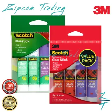 Scotch Glue Stick, Purple - 2 pack, 0.25 oz sticks