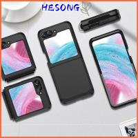 HESONG พีซีทีพียู สำหรับ Z flip 5 Case บานพับแบบบานพับ ป้องกันการกระแทก ฝาปิดโทรศัพท์ ของใหม่ ป้องกันปกป้องปกป้อง ตัวป้องกันโทรศัพท์มือถือ สำหรับ Samsung Galaxy Z Flip5 โทรศัพท์สำหรับโทรศัพท์