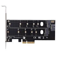 【Online】 CarbonCOPY M.2อะแดปเตอร์ Pcie M2 Ssd Nvme (คีย์ M) หรือ Sata (คีย์ B) 22110 2280 2260 2242 2230เพื่อ Pci-E 3.0X4ขยายคอนโทรลเลอร์โฮสต์