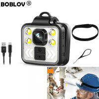 Boblov KS908 กล้องกีฬาแอ็กชันขนาดเล็ก Body Mini Action Camera HD 1080P สวมใส่ได้กล้องสวมศีรษะแบบพกพาติดตั้งกับไฟ LED ความสว่างมองเห็นตอนกลางคืน1000Mah 6H Recording DVR Video Recorder เครื่องบันทึกวีดีโอกล้องติดหน้ารถจักรยานยนต์สำหรับขี่รถบ้านกลางแจ้ง