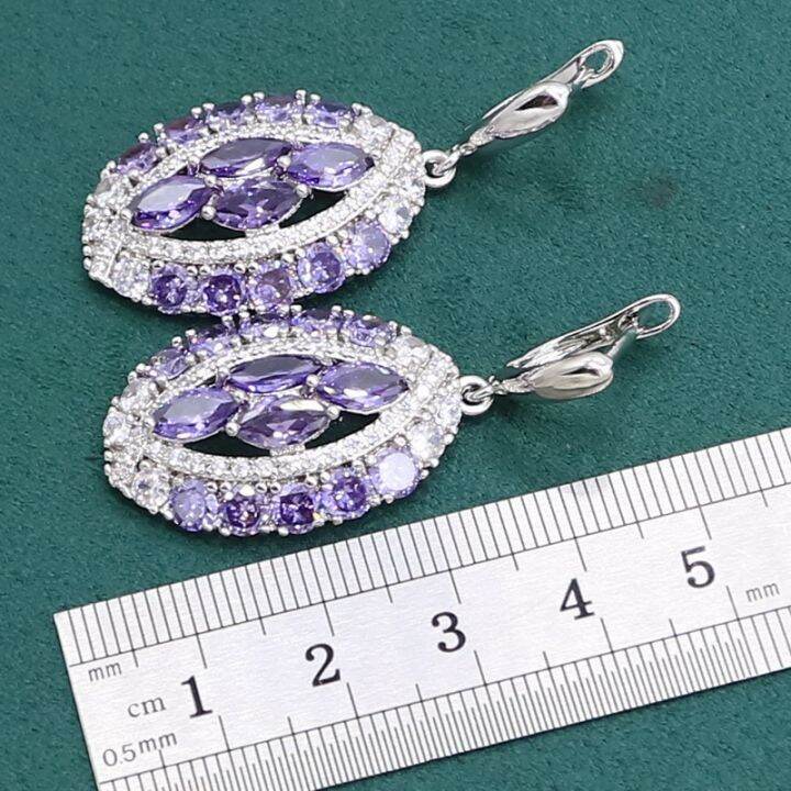 luxurious-purple-amethyst-925-sterling-silver-jewelry-set-for-women-bracelet-earrings-necklace-pendant-ring-birthday-gift