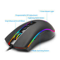 Redragon CO M711 RGB USB Wired Gaming Mouse 10000-12400 DPI 9 buttons mice Programmable ergonomic For Computer PC Gamer