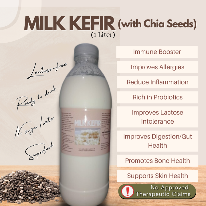 PREORDER Milk Kefir Probiotic with Chia Seeds 1 Liter Lazada PH
