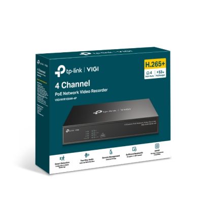 [ประกัน 3ปี] TP-Link VIGI NVR1004H-4P,VIGI NVR1008H-8MP Network Video Recorder NVR เครื่องบันทึกกล้องวงจรปิด - [Kit IT]