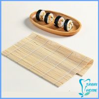 เครื่องมือโอนิกิริ เสื่อม้วนซูชิแบบไม้ ที่ม้วนซูชิ  ทำจากไม้ไผ่  Sushi Bamboo Roller