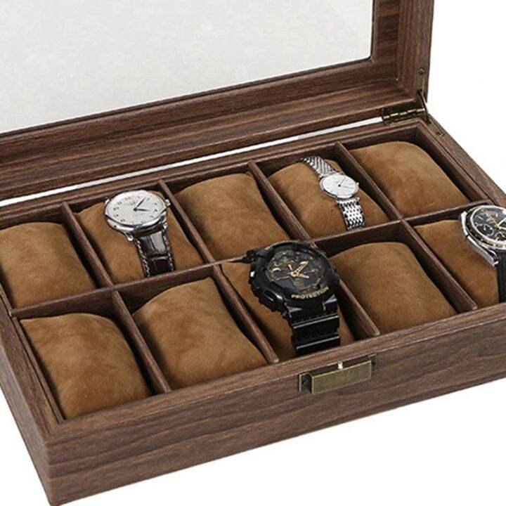 multiple-watch-box-wooden-jewelry-storage-packaging-box-window-glass-display-box-jewelry-storage-box