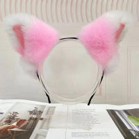 Masquerade Party Headwear Fox Ears Hair Hoops Cat Ear Headband Fluffy Hair Accessories Cosplay Hairband