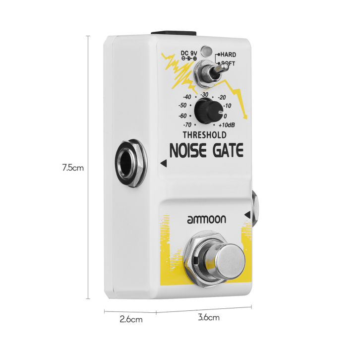 ammoon-single-noise-gate-guitar-effect-pedal-true-bypass-zinc-alloy-shell-electric-guitar-pedals-guitar-parts-guitar-accessories