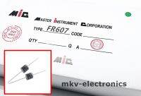 (10ตัว) FR607 , 6A 1,000V Fast Recovery Rectifier ใช้แทน FR601 FR602 FR603 FR604 FR605 FR606 ได้