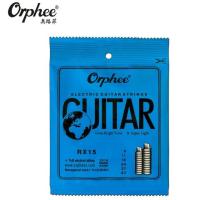 Orphee สายกีต้าร์โปร่ง คุณภาพสูง Acoustic Extra light OrpheeRX15 6pcs Electric Guitar String Set (009-042) Nickel Alloy String Super Light Tension &amp;Great Bright Tone