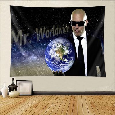 【CW】♦  Mr. Worldwide Wall Tapestry Gobelin Meme Hippie Tapestries Room Decoration