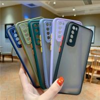 B1เคสขอบสีหลังขุ่น กันกล้อง เคสด้าน oppoรุ่นใหม่ OPPO Reno 7Pro A94 F5 F7 A16 Reno 6 6Z Reno 5 Reno4 A15/A15s Realme5/5i/C3 C21เคสกันกระแทก พร้อมส่งจากไทย