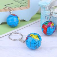 【VV】 12pcs Globe Keychains pendant Keyring Rings Kids Charms Map Handbag Hanging Holder Bulk Set