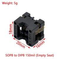 SOIC8 SOP8 to DIP8 Wide-body Seat Wide 150/200mil Programmer Adapter Socket Blue SA602 IC Test Conversion Burner