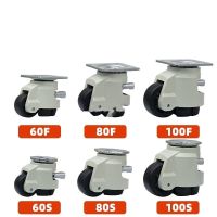 Handle Style GD-40F/40S/60F/60S/80F/80S LOAD 500KG  Level Adjustment Wheel/Casters Flat Support  Lndustrial Hand shank Casters Furniture Protectors Re