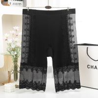 Sinstrong Women Lace safety short pants High waist Panties and safety pants 2 in 1 Anti-chafing shorts under skirt plus size boyshorts