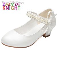 【hot】❀㍿☊  Heel Shoes Kids Teen Child Wedding Formal Leather Sandals Footwear