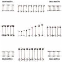 LFPH ✤✤ 10X Stainless Steel Ball Tongue Navel Barbell
