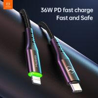 MCDODO USB Type C For Lightning 36W Cable with LED For iPhone 11 Pro Max Xs Plus Fast Charging Auto Disconnect PD charge Cord