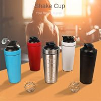 Stainless Steel Protein Shaker Cup Portable Fitness Sports Mug Nutrition Blender Cup Water Bottles Vacuum Insulation Water Cup