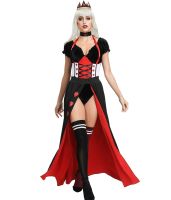 Halloween costumes for women Alice In Wonderland Cosplay Costumes Queen Of Hearts Dress Red Queen Female Women Elegant Clothing Halloween Party Dress