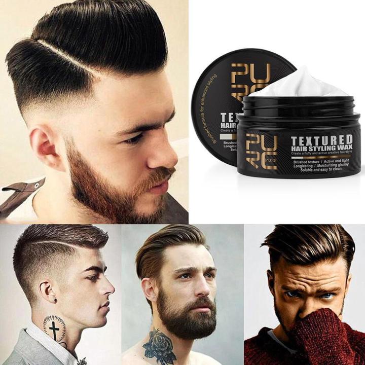 50ml Men's Hair Styling Cream Shaping Wiredrawing Hair Paste Fluffy Cream Hair  Styling Cream Natural A8V8 