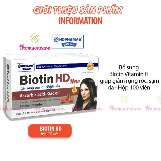 Biotin hd - bổ sung dưỡng chất cho tóc ngăn ngừa tóc gãy rụng - ảnh sản phẩm 2