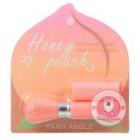 ▶️แปรงปัดแก้ม Honey peach FAIRY ANGLE แปรงปัดแก้ม ลูกพีช แปรงปัดแก้มนุ่มๆ แพ็คเกจ น่ารักมุ้งมิ้ง พกพาสะดวก [รุ่นใหม่ร้านค้าแนะนำสั่งก่อนค่อยจ่ายทีหลัง]