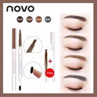 5253-Novo ดินสอเขียนคิ้ว+รีฟิล+มีดกันคิ้ว Novo Precise Shape Eyebrow ดินสอเขียนคิ้ว  ซื้อ1 ได้ถึง 2