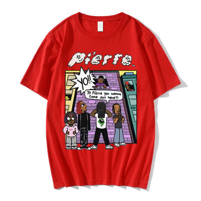 Playboi Cartoon Style T-shirt Mens Street Wear Hop Trend Tupac 2Pac Rap Cotton 100% cotton T-shirt
