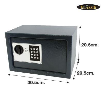(ส่งฟรี)KLASSIK Electronic Safe ตู้เซฟ นิรภัย SA01-20 รุ่น KS964 - สีเทา (Hotel Safe) แบบไม่เจาะรู