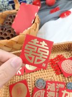 StoBag 10pcs Thicken 4.5x4.5cm Mini New Year Spring Festival Gift Bag For Money Red Pocket 2022 Creativity Wedding Envelope