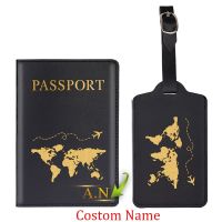 【DT】 hot  Customized Passport Cover Holder  Luggage Tag Women Men Portable Couple Suitcase Id Address Holder Letter Baggage Boarding Gifts