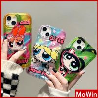 Mowin - เข้ากันได้สำหรับ เคสไอโฟน เคสไอโฟน11 เคส iphone 11 เลเซอร์สะท้อนแสงใสเคส TPU กันกระแทกนุ่มสร้างสรรค์เรียบง่ายสาวการ์ตูนน่ารักเข้ากันได้กับ iPhone 13 Pro สูงสุด 12 Pro สูงสุด 11 XR สูงสุด 7 8Plus