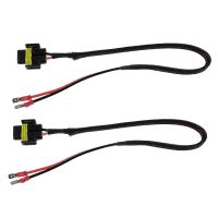 2pcs H11B H11 LED Headlight Plug Extension Cable Wiring Harness Conversion Connector LED Halogen Bulb Plug Conversion Wire Chrome Trim Accessories