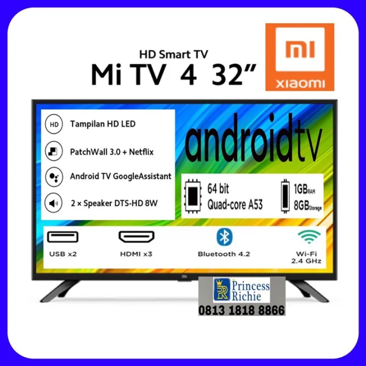 Led smart android tv Xiaomi 32 inch MI-L32M5 | Lazada Indonesia